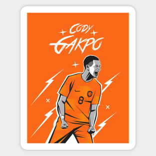 Gakpo #8 NTL 22 Football Celebration Sticker